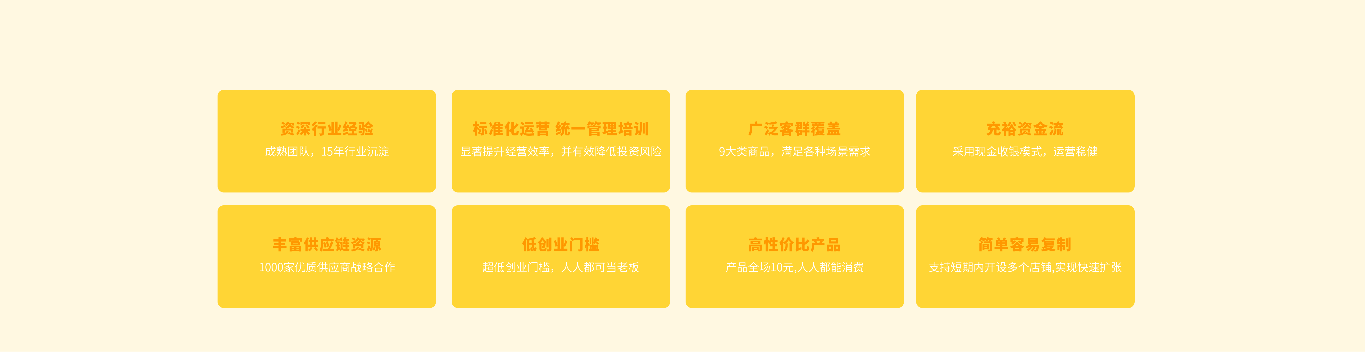 加盟优势